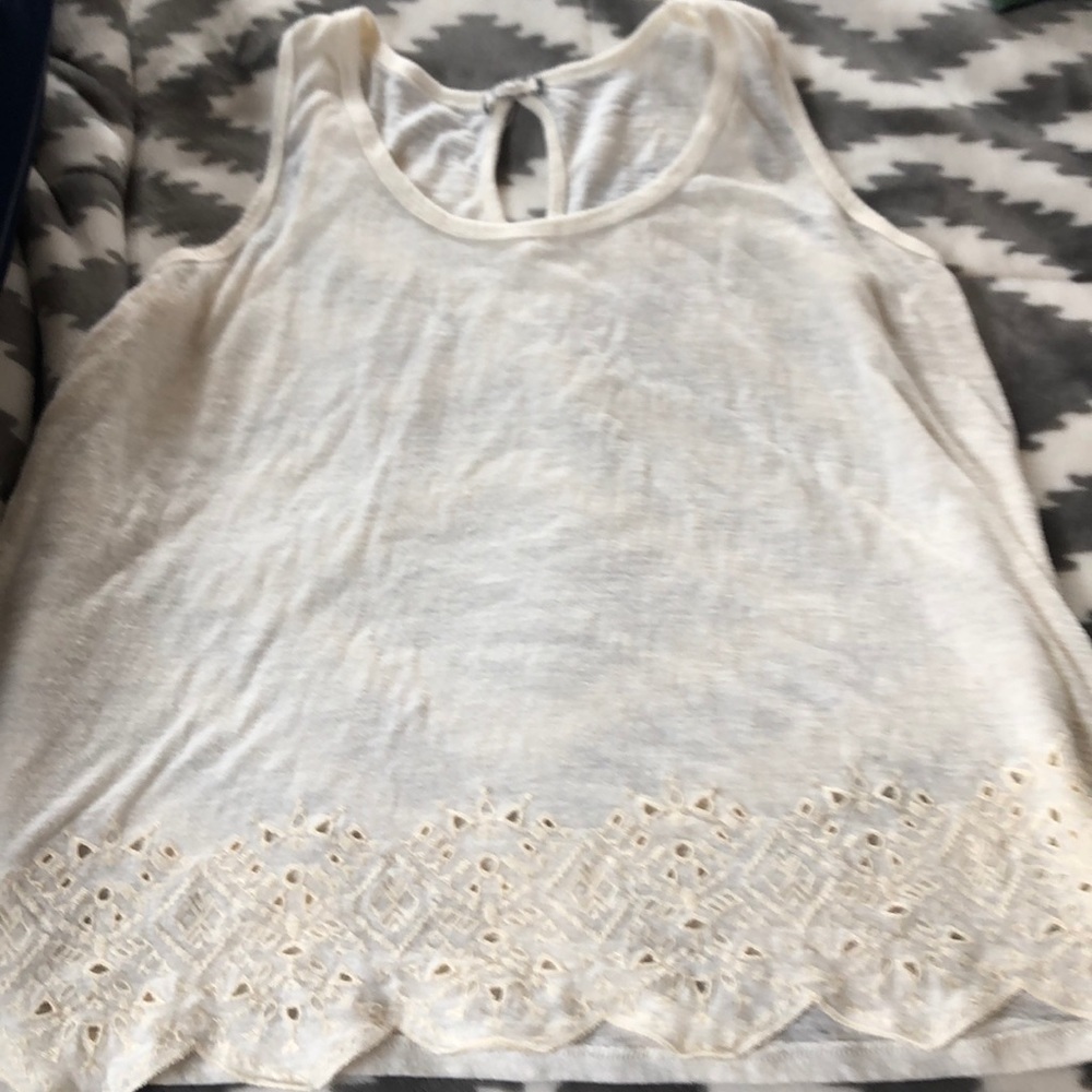 Cream tank top
